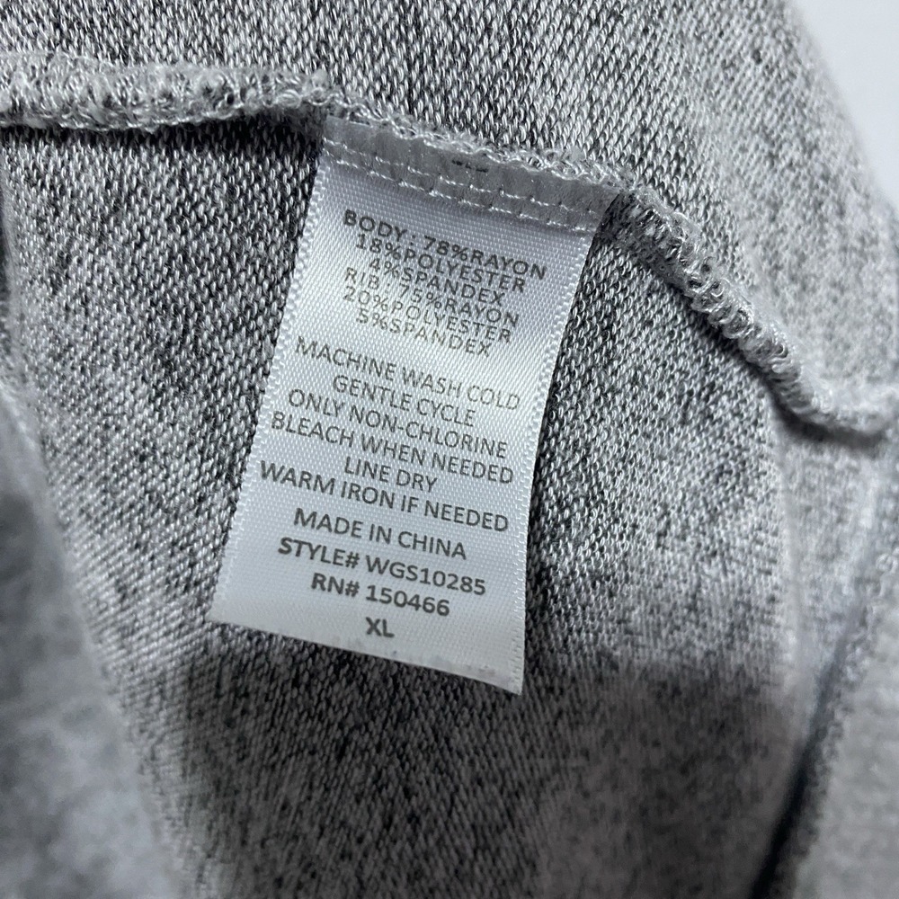 Market Spruce Cardigan Womens XL Gray Heathered Super Soft Stretch Pockets Open - Picture 9 of 9